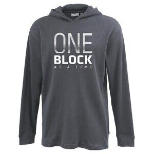 Men's OTF orangetheory ONE BLOCK Thermal waffle Hoodie GRAY